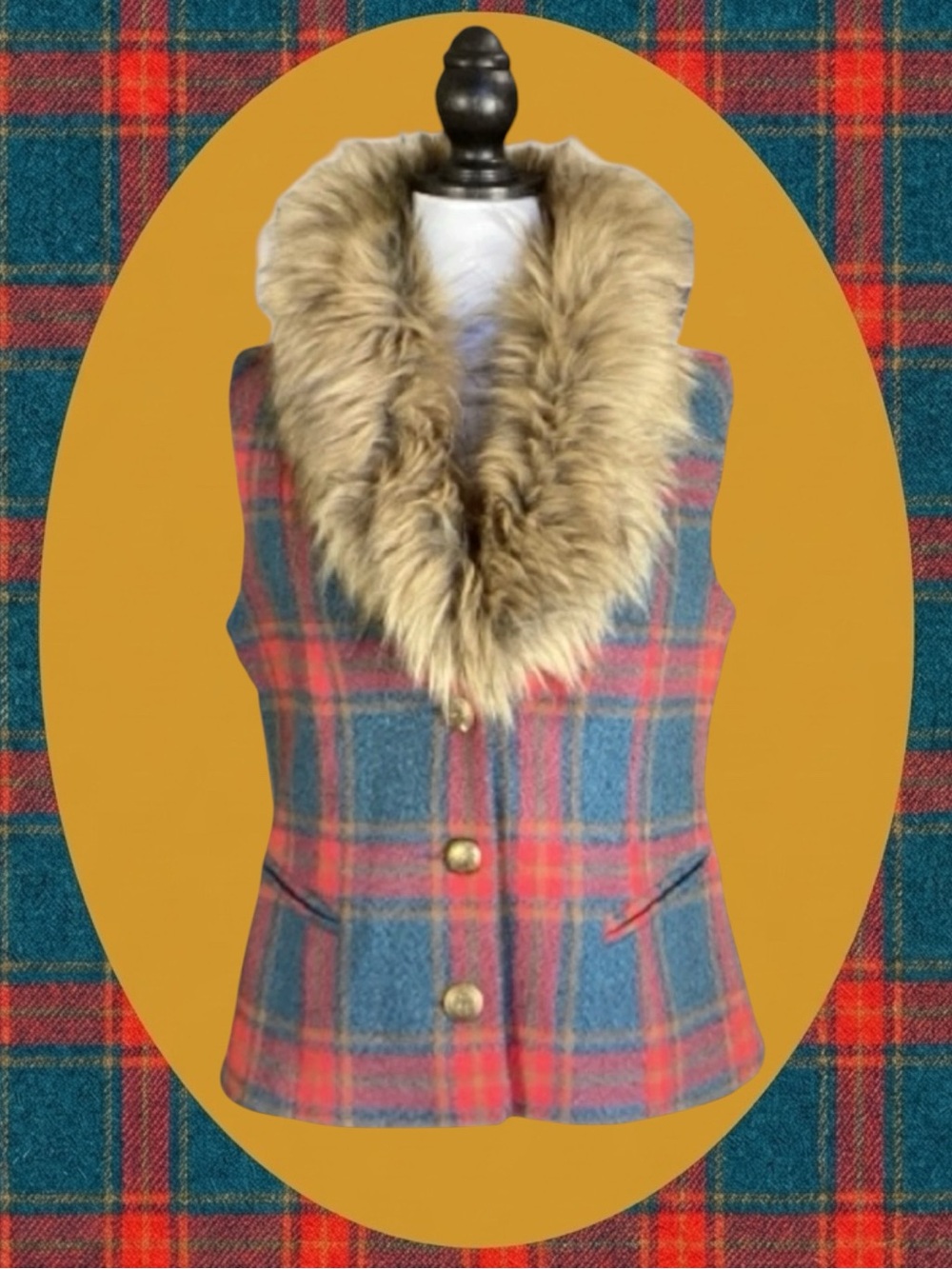 Joe Browns Retro Grandmacore Eclectic Grandpa Preppy Mob Wife Steampunk Vest 10